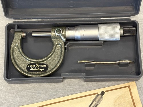 Mitutoyo 0-25 mm precision micrometer .001 mm precision with original box - Picture 5 of 11