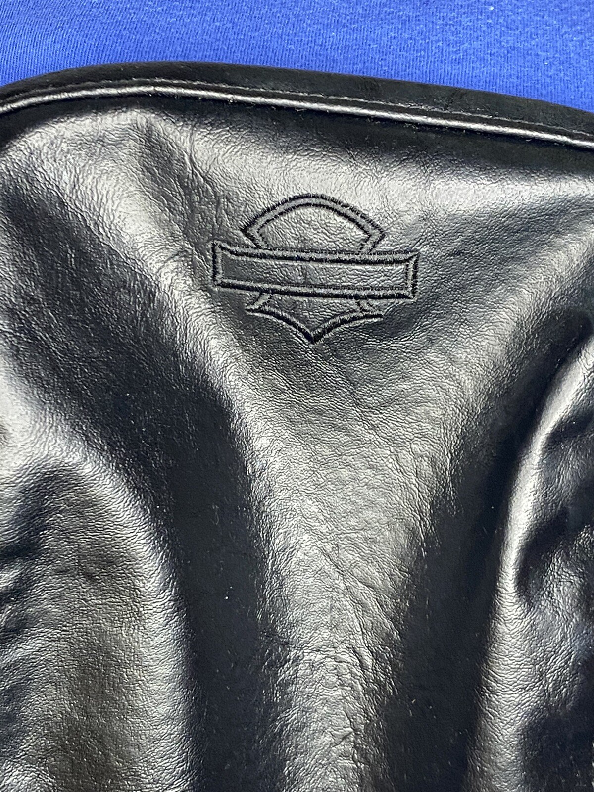 PU Black Leather Saddlebag Lid Covers For Harley Touring 14UP Street Glide FLHX eBay