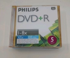 Philips DVD R 8x 4.7GB 120 min 5 pack in Multicolor Jewel Cases