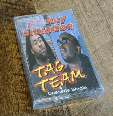 Tag Team Cassette Single BRAND NEW & SEALED Funkey Station - 1995 BLR 74505-4