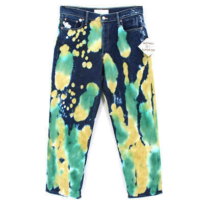 Mother The Thrasher Flood Jeans Lava Lamp NEW High Rise Straight Denim Size 29