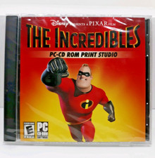The Incredibles PC-CD ROM Print Studio - Disney Pixar Win 98/Me/XP NEW Sealed
