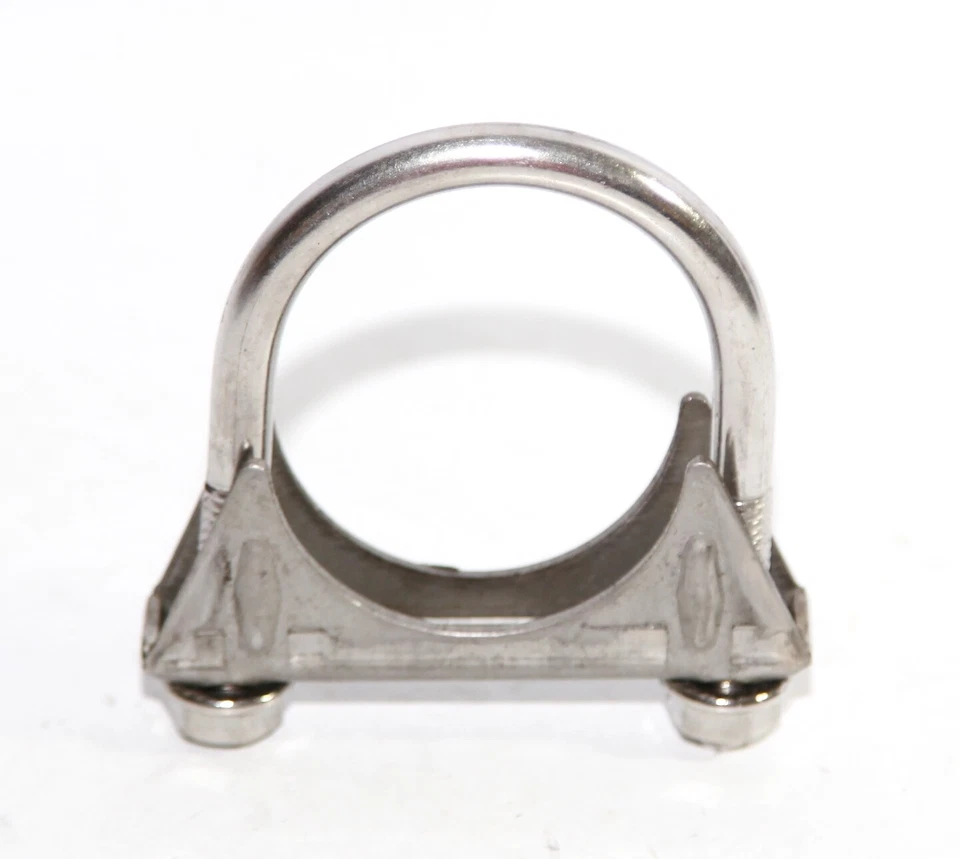 JUEGO DE 4 PIEZAS 2" ID tubo de escape tubo de escape acero inoxidable T201 U abrazadera de perno de alta resistencia Foto 3 de 4