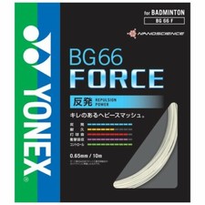 YONEX Badminton String 0.65mm BG66 force BG66F-011 white 10m Japan