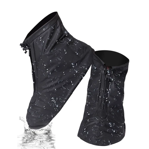Wasserdichte Schuh Überzieher Überschuhe Fahrrad Schuhe Regenschutz Rutschfest - Bild 7 von 16
