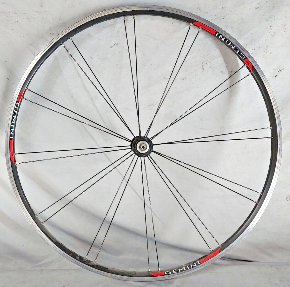 Forte Gemini 700c Front Racing Road Wheel 100mm 24S PV Black Fast