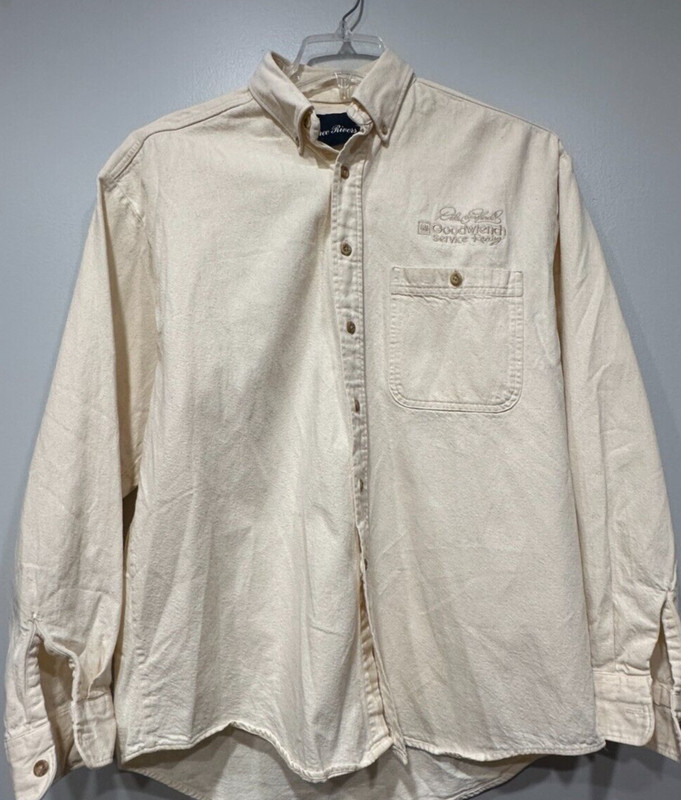 Dale Earnhardt St Ivory Denim Shirt - Medium