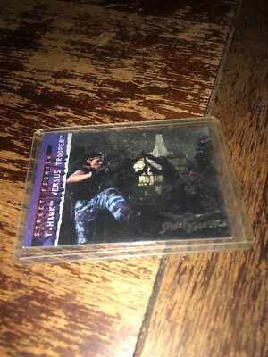 1994 UPPER DECK STREET FIGHTER MOVIE SF9 T. HAWK VERSUS TROOPER 