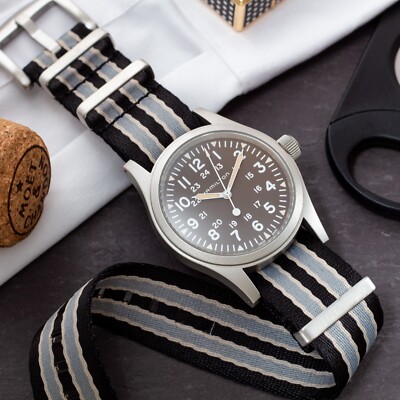 NATO G10 Watch Strap No Time to Die Bond Style 20mm 22mm