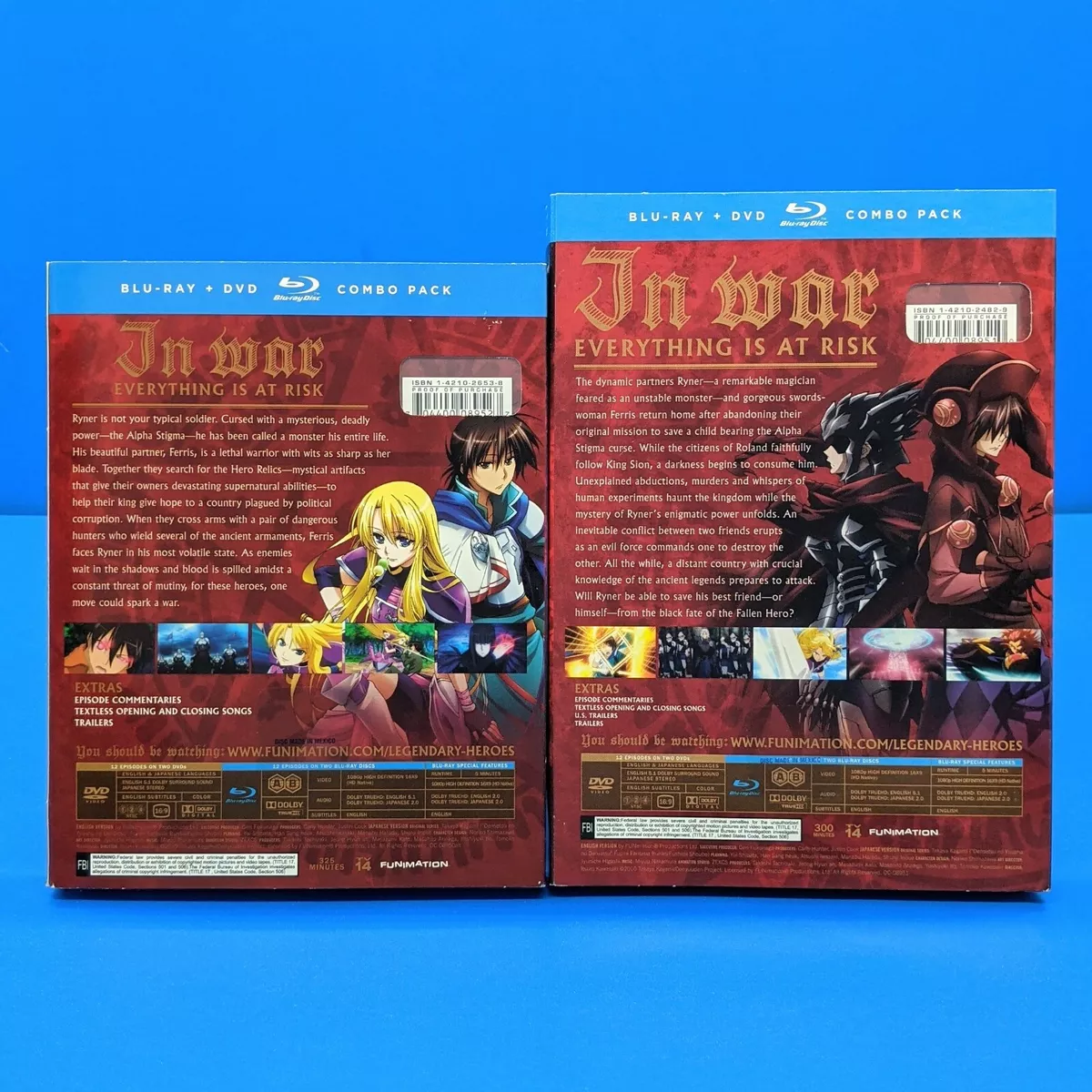 The Legend of the Legendary Heroes Part 1 & 2 Limited Edition Blu