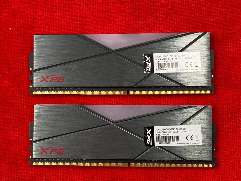 32GB (2x16GB) ADATA XPG Spectrix D50 RGB DDR4 RAM 3600MHz AX4U360016G18I-BT50 - Image 2 of 4