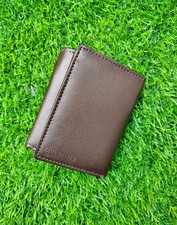 Premium Genuine Leather Men’s Trifold Wallet with RFID Blocking Protection