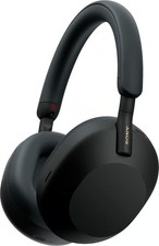 Sony - WH-1000XM5 Wireless Noise Cancelling Over-the-Ear Headphones - Black