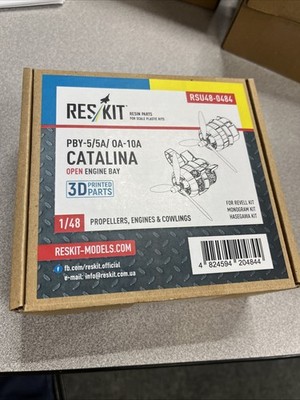 1/48 ResKit #480484 PBY-5/5A Catalina Open Engine Bays For Revell