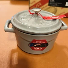 LAVA Pot two-handed 11x15x7cm/4.33x5.9x2.75" Enamel Enamel Enamel Enamel Enamel