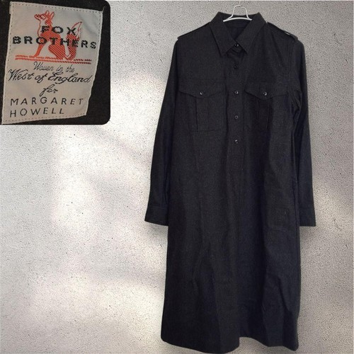 Margaret Howell, Women's Wear Margaret Howell Fox Brothers MARGARET HOWELL Wool Half Button Dress