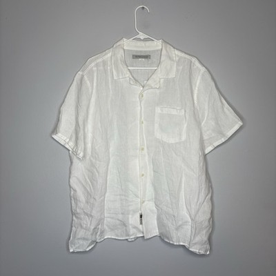 OuterKnown Baird McNutt Irish Linen Button Down Shirt Mens XL White