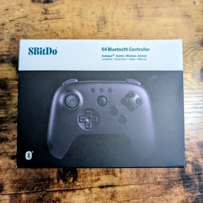 8BitDo 64 Bluetooth Controller Black for Switch Windows Android NEW