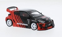 Ixo IXOMOC328.22 - 1/43 - Toyota Gr Yaris Pandem, Schwarz/Rot, Advan - Neu