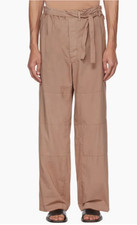Lemaire Cappuccino Brown Judo Trousers Cotton 48