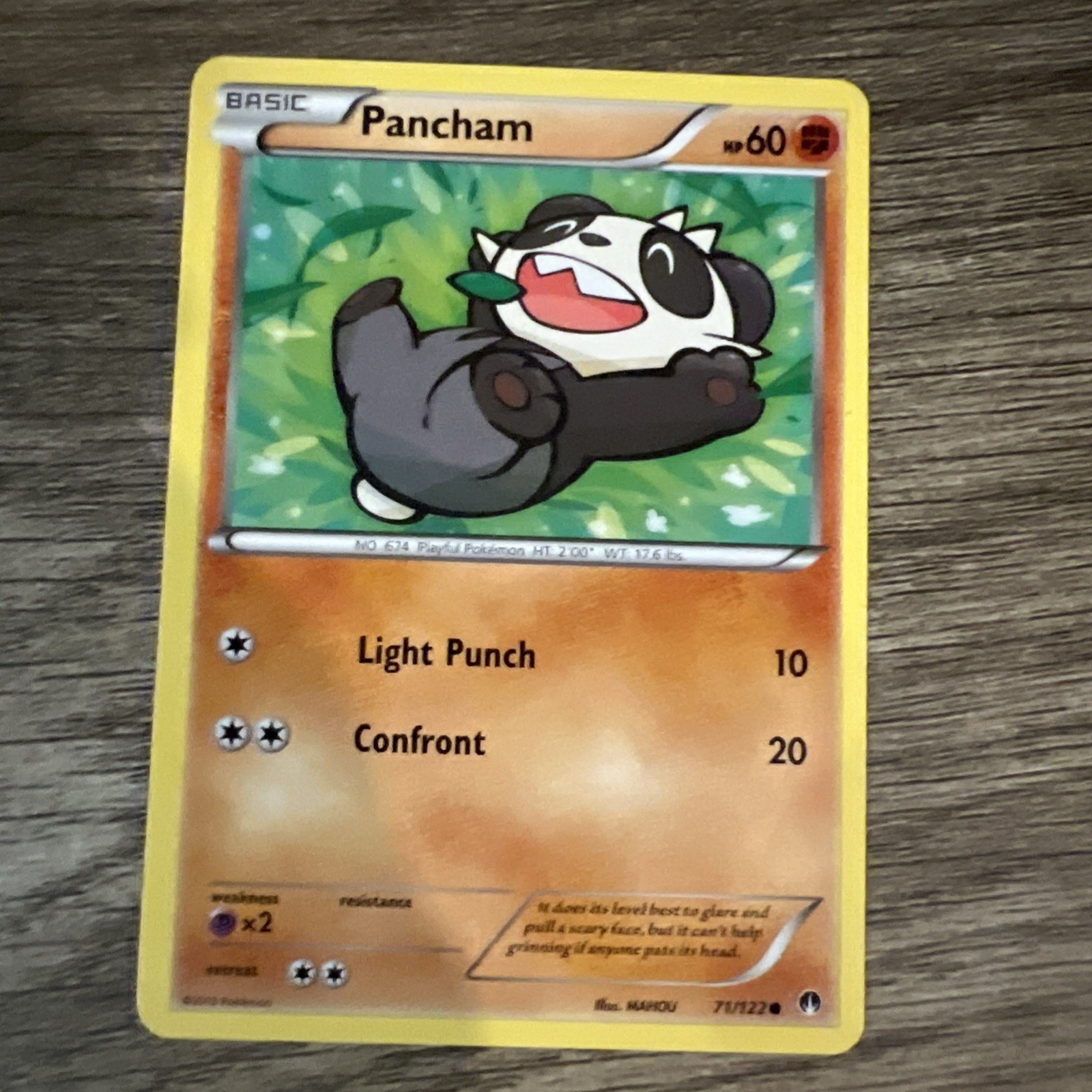 Pancham Common XY - BREAKpoint 71/122 Pokémon TCG