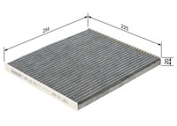 Innenraumfilter Pollenfilter FÜR Hyundai, KIA - Bosch 1 987 435 572
