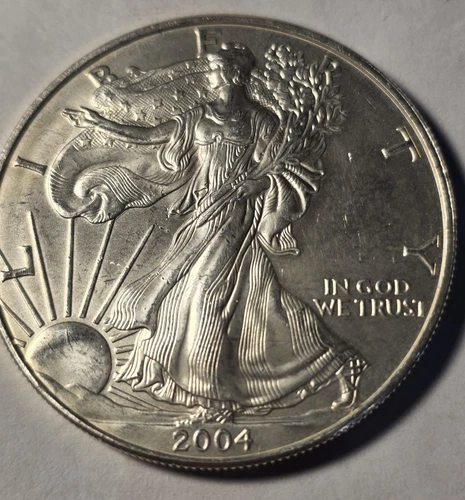 2004 Silver Eagle $1 Dollar 1oz Uncirculated .999 MS-Brilliant Uncirculated-