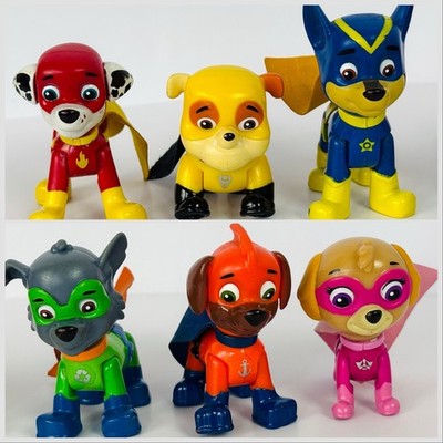 PAW Patrol Super Pups Movable Legs Chase Marshall Skye Rocky Rubble Zuma HTF