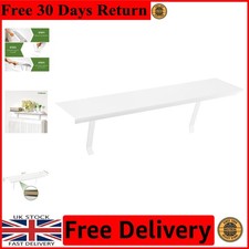 Modern White 60CM Radiator Shelf - Child-Safe Floating Storage for Bedrooms