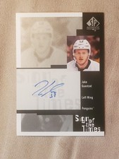 Jake Guentzel 2019 SP Authentic 1999-00 Retro Sign of the Times #RSOTT-GU Auto
