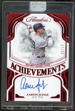 2025 Panini Flawless Aaron Judge Achievements Auto Ruby 17/20 Yankees 