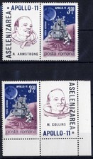 ROMANIA  1969, Man’s first landing on the moon,Apollo 11 + MAP MOONA, MNH, OG p1