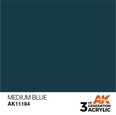 AK INTERACTIVE 11184 3GA MEDIUM BLUE (STANDARD) 17ml