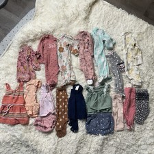 Baby Girl Newborn 0-3 Months Outfits Clothes Lot Of 18 Sleepers Mixed Brands
