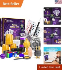 National Geographic Mega Magic Kit with 75 Tricks for Kids Ages 8-12  Perfo...