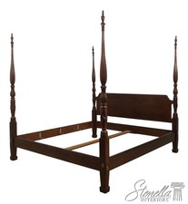 67172: HENREDON Mahogany King Size Poster Bed