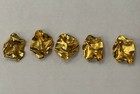 Vintage Gold Tone Abstract Textured Shank Buttons Lot of 5 — photo 2