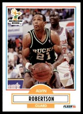 1990-91 Fleer Alvin Robertson Milwaukee Bucks #109