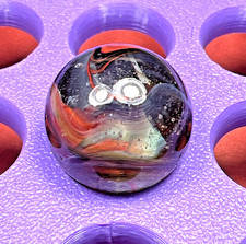 DAS/CHAMPION/WV/JABO BEAUTIFUL CLEAR BASE OXBLOOD SWIRLED SHOOTER .70" BOX01/264