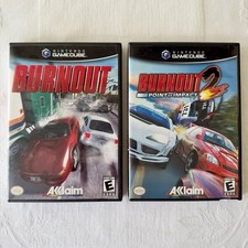 Nintendo Game Cube Burn Out & Burn Out 2 Point Of Impact Game Lot Of 2