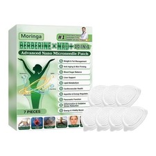 Moringa Berberine X 10-in-1 Advanced Nano Microneedle Patch for Weight Loss 7 Ct