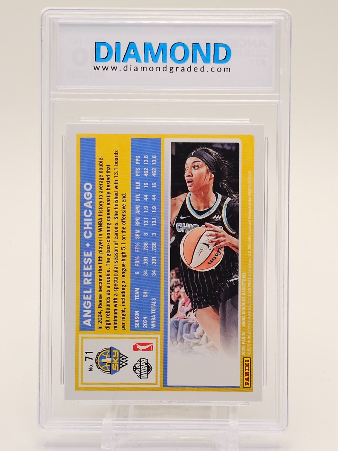 ANGEL REESE 2025-26 DONRUSS WNBA BASKETBALL #71 CHICAGO SKY DIAMOND 10 Q7992 view 2