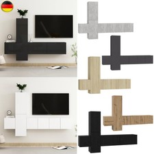 3/5-tlg. TV-Schrank-Set Wandmontage Schrankwand Hängeschrank Wohnzimmer Möbel