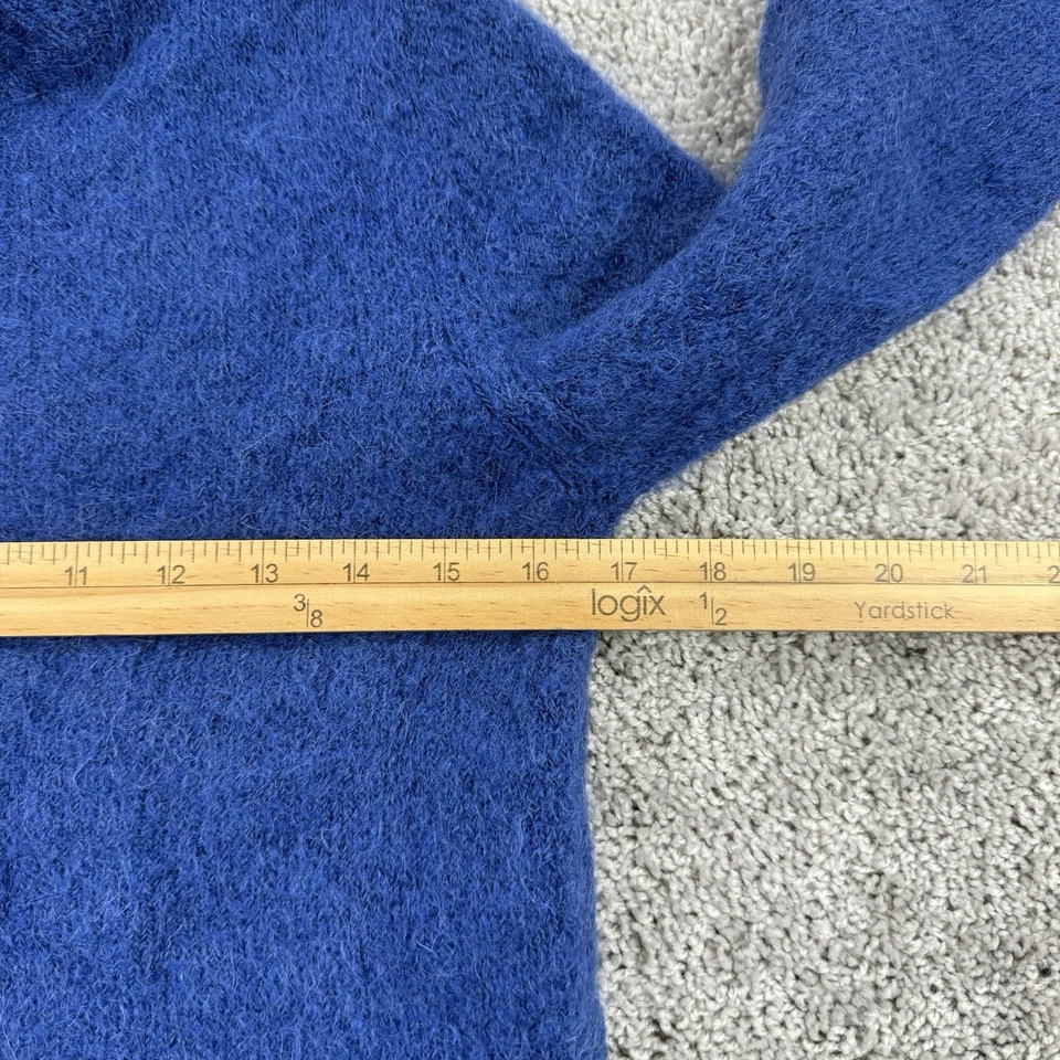 Suéter Mohair De Colección Y2K Express Marca Mundial Para Mujer M Hecho en Italia Recortado Preppy Foto 4 de 4