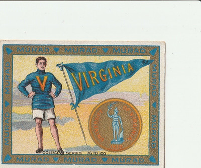 1910s T51 Murad Cigarettes College Series  UNIVERSITY OF VIRGINIA - ATHLETE (b)