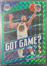 2019-20 Panini Mosaic - Got Game? Stephen Curry #9 Green Mosaic Prizm