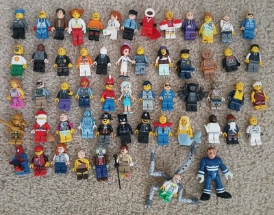 LEGO Mini Figures 57 Assortment Collection Bulk LOT