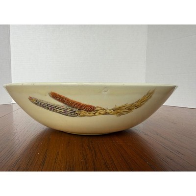 Vintage Cavitt-Shaw Indian Corn Serving Bowl 140D Harvest Thanksgiving Decor