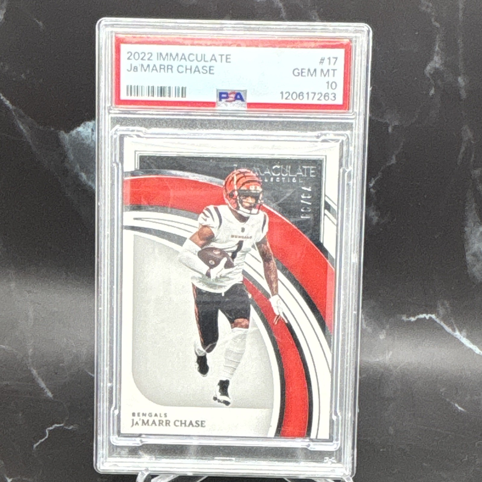 Panini 2022 Immaculate Collection Ja'Marr Chase #17 /99 PSA 10 Bengals