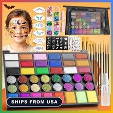 Face Paint Kit 42 Colors Water Based Sensitive Skin Halloween Cosplay Party